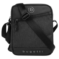 Bugatti Universum Umhängetasche für Herren, kleine schwarze Schultertasche, Mini Messenger Bag