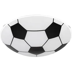 Smart Home Kinder Decken Lampe DIMMBAR Fußball Glas Leuchte Alexa Google im Set inkl. RGB LED Leuchtmittel