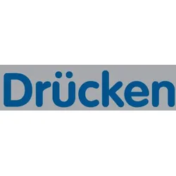 Türschild, Drücken, 20 x 80 mm - 80x20x1 mm Kunststoff