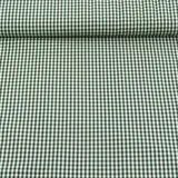 Gardinenstoff Stoff Dekostoff Meterware kariert grün weiß ca.0,5cm