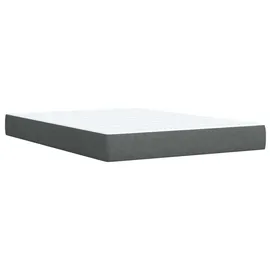vidaXL LED-Speicherbett 140 x 200 cm Dunkelgrau