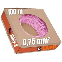 Lapp 4510082 Litze H05V-K 1 x 0.75 mm2 Rosa 100 m