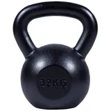 GORILLA SPORTS Kettlebell 2 bis 32 kg Gewichte, Einzeln/Set, Gusseisen, Bodenschonend schwarz