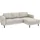 TRENDMANUFAKTUR Eckcouch Polyester 2-Sitzer Grau