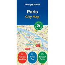 Lonely Planet Paris City Map