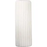 Casablanca by Gilde Vase Fjord Keramik weiß matt mit Rillenstruktur H. 58 cm