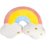 Veemoon 1stk Der Star-Serie Süße Plüschblumenspielzeuge Weiche Stühle Bodenkissen Für Esszimmerstühle Regenbogen-reisekissen Sofakissen Einstellen Perlmutt Pp Baumwolle