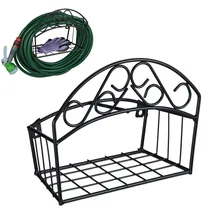 Relaxdays Schlauchhalter 30 m schwarz