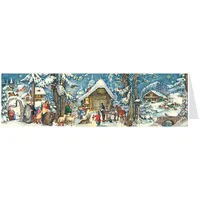 Richard Sellmer Verlag Postkarten- Adventskalender XL "Weihnachten mit den Tieren"