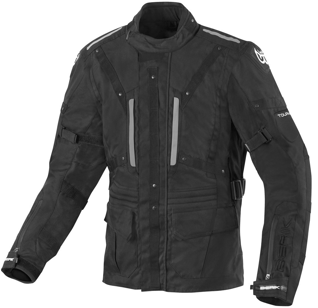 Berik Spencer Waterdichte motorfiets textiel jas, zwart, 56
