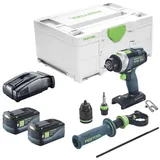 Festool TPC 18/4 I-Basic Akku Schlagbohrschrauber 18 V 75 Nm + 2x Akku 5,0 Ah + Schnellladegerät + Systainer