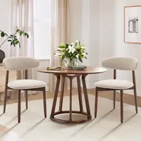 colamy Küchenstuhl Stoff beige 2er Set