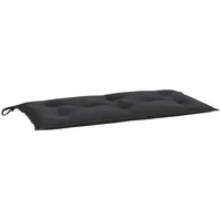 VidaXL Gartenbank-Auflage Schwarz 110x50x7 cm Oxford-Gewebe