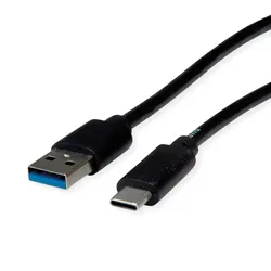 ROLINE RM USB 3.2 Gen 1 Kabel A-C ST/ST schwarz - Kabel - Digital/Daten