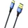 Oehlbach USB 3.2 Gen1 USB-A Stecker, USB-C® Stecker 3.00 m Blau vergoldete Steckkontakte 9328