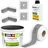 Level + Dichtset für Duschabdichtung Bad Dichtband Flüssigfolie 4 kg