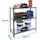 Proregal Schwerlastregal Small Metal Shark HxBxT 100 x 100 x 30 cm Fachlast 180 kg Anthrazit-Verzinkt