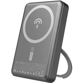DUDAO K28 10000mAh PD 22.5W MagSafe Powerbank with Metal Case and Ring Stand - Gray Powerbank, Grau