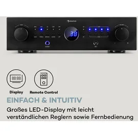 Auna AMP-CD950 DG Digital-Multikanal-Verstärker 8x100W RMS BT Opt.-In