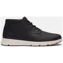 Timberland Mens Mid Lace Up Sneaker blk full grain 9.5