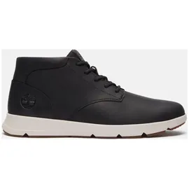 Timberland Mens Mid Lace Up Sneaker blk full grain 9.5