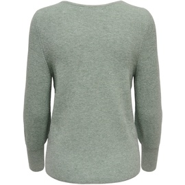 ONLY V-Ausschnitt-Pullover ONLATIA L/S V-NECKCUFF M grün Damen Pullover