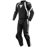 Dainese Avro 4 2-Teiler Motorrad Lederkombi, schwarz/weiß, 50