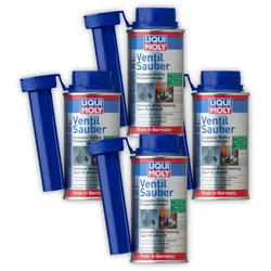 4x 150ml LIQUI MOLY 1014 Additiv Ventil Sauber Zusatz Reiniger Benzin Kraftstoff