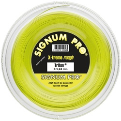 Signum Pro Tennissaite Triton (Haltbarkeit+Spin) lemongelb 200m Rolle