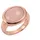 Jamelli Ring 925 Silber rosé vergoldet mit Chalcedon rosa Glänzend (Größe: 054 17, 2))