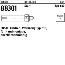 Ensat Eindrehwerkzeug R 88301 Typ 610 M3 Stahl 1 Stück