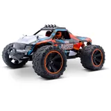 modster Mini Dasher Blau, Rot Brushed RC Modellauto Elektro Monstertruck Allradantrieb 4WD 1:14 RTR I 2.4 GHz I Highspeed robuster Ferngesteuerter mit Ultragrip für Offroad Abenteuer I bis zu 60 Km/h, Schwarz