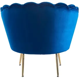 SalesFever Loungesessel »Clam«, extravagantes Muscheldesign blau