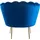 SalesFever Loungesessel »Clam«, extravagantes Muscheldesign blau