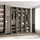 abiks möbel Drehtürenschrank COMO 200 x 245,5 x 50 cm Gold