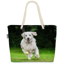 VOID Strandtasche (1-tlg), Golden Retriever Ball Beach Bag golden retriever Jagdhund Welpe Hund Haustier bunt