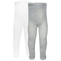 Ewers 401002-2900-74 Strumpfhose/Strumpf Grau, Weiß