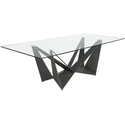 AC ANGEL CERDA Angel Cerdá  Rechteckiger Glas-Esstisch 1128.01