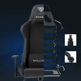 SENSE7 Spellcaster Gamingstuhl Schwarz