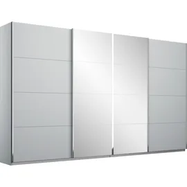 Rauch Schwebetürenschrank Syncrono mit Synchronöffnung grau
