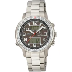 Funkuhr, schwarz, Armbanduhren, Herren, Chronograph