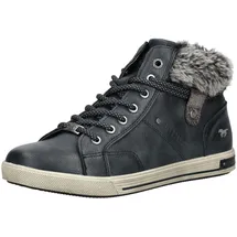 Mustang SHOES "Mustang Shoes Sneaker Lederimitat/Textil", Damen, Gr. 39, navy, Lederimitat, Textil, Schuhe Sneaker