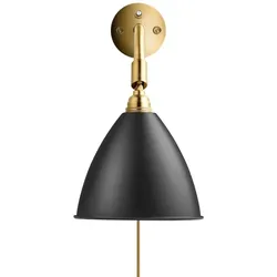 GUBI - Bestlite BL7 Wandleuchte Ø16 Messing/Schwarz