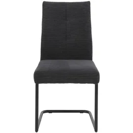 MID.YOU Schwingstuhl-Set Dagmar, anthrazit Metall, Textil, eckig, C-Form, 50x65x99 cm mit Griff, Esszimmer, Stühle, Esszimmerstühle, Esszimmerstühle-Set