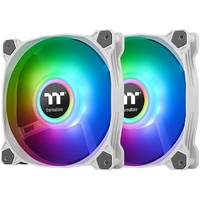Thermaltake Pure Duo 12 ARGB Sync Radiator Fan Weiß LED-Steuerung, 120mm, 2er-Pack (CL-F097-PL12SW-A)