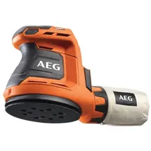 AEG BEX 18-125-0 inkl. Staubbeutel, Schleifpapier