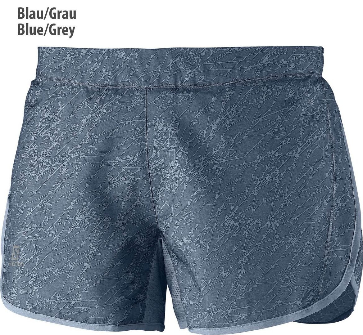 Salomon Agile Damen-Shorts, grau-blau, Größe L