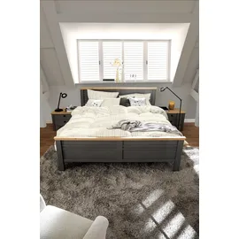 Schöner Wohnen Heritage Gestreift Grau 155 x 220 cm + 2 x 80 x 80 cm