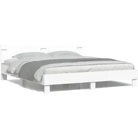 vidaXL Bettgestell 180 x 200 cm Weiß