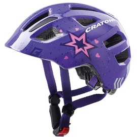 Cratoni Maxster 51-56 cm Kinder star/purple gloss